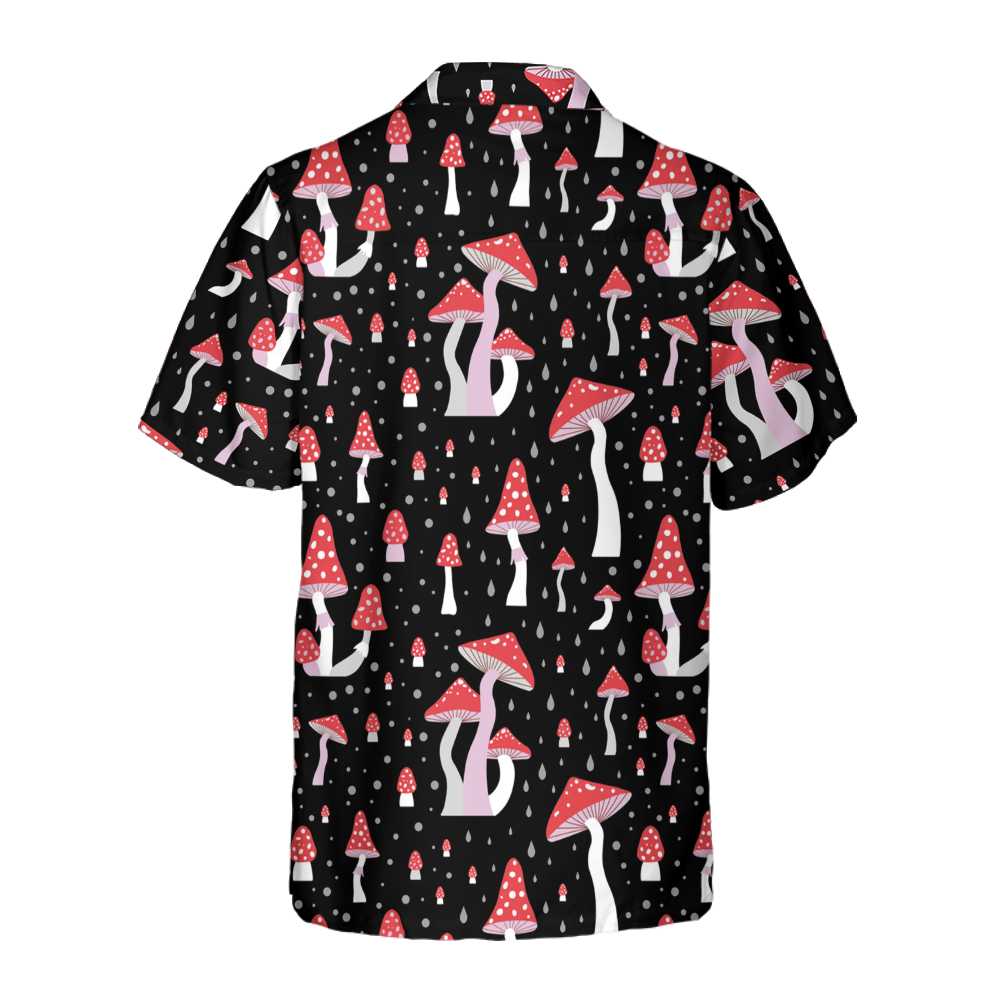 Beautiful Mushroom Hawaiian Shirt Unique Mushroom Shirt Mushroom Print Shirt Aloha Shirt For Men and Women