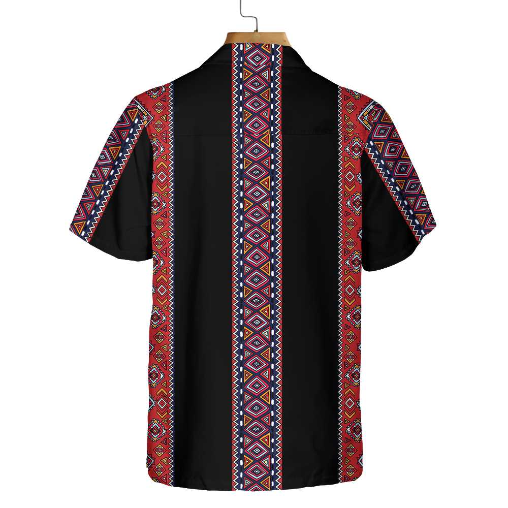 Traditional Tribal Pattern Native American Hawaiian Shirt Ethnic Pattern American Indian Shirt Aloha Shirt For Men and Women