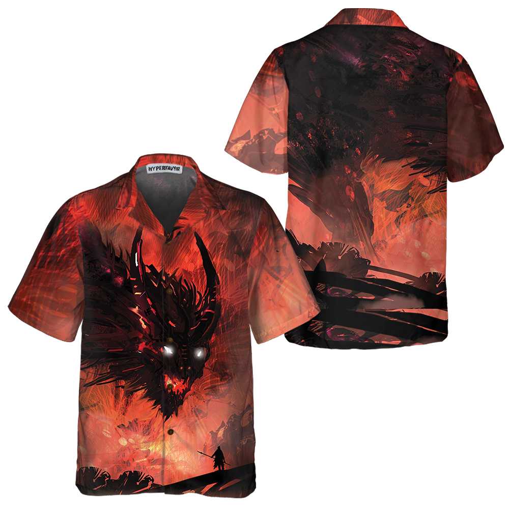 The War Dragon Hawaiian Shirt Cool Dragon Shirt Aloha Shirt For Men and Women