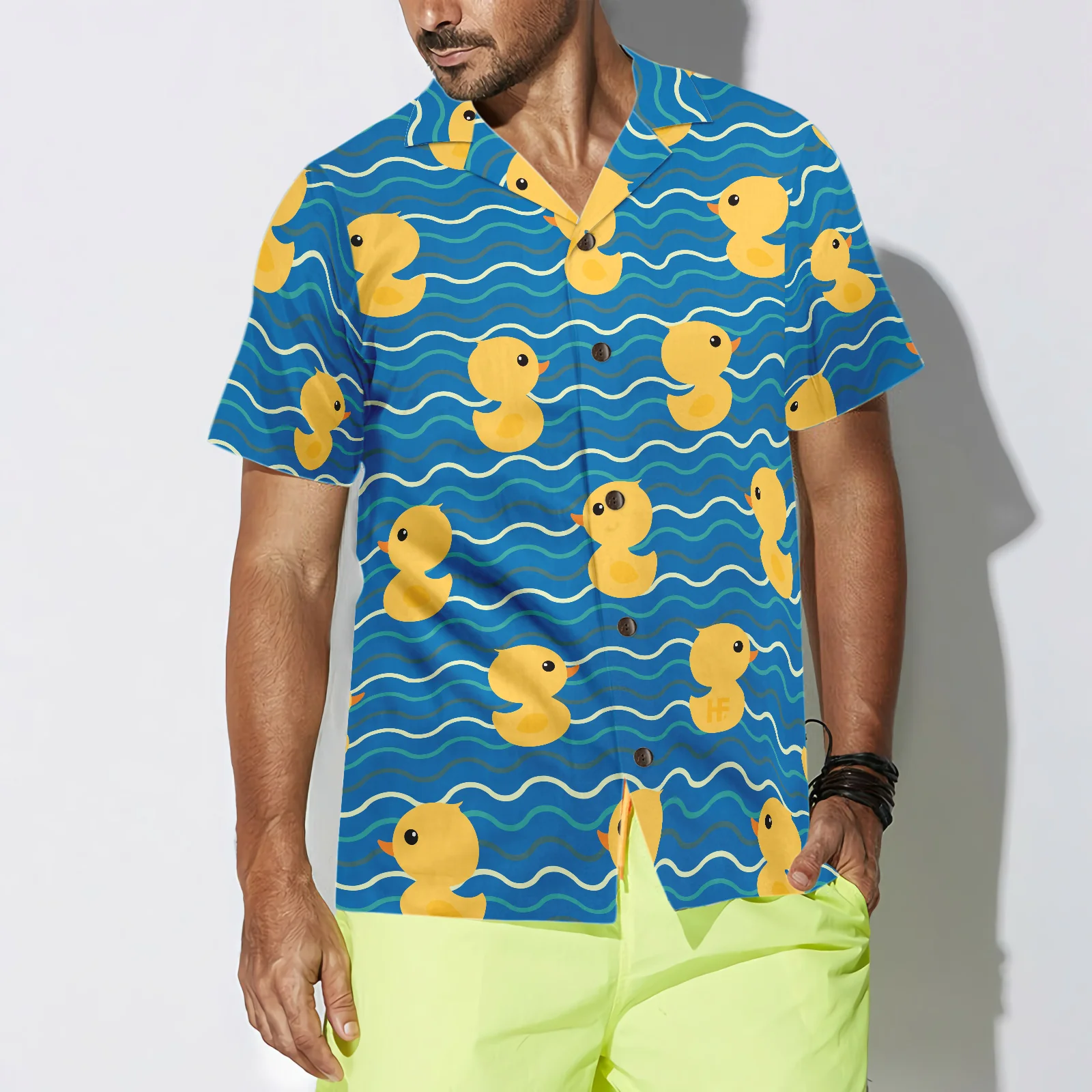 Little Ducks On The Water Hawaiian Shirt Aloha Shirt For Men and Women