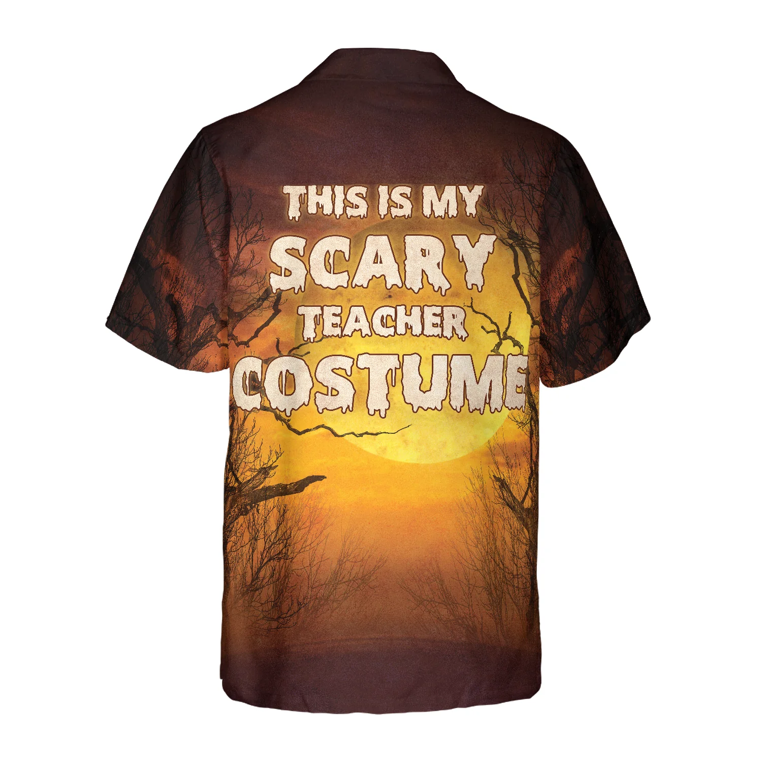 This Is My Scary Teacher Costume Teacher Hawaiian Shirt Halloween Shirt For Teachers Unique Teacher Gift Idea Aloha Shirt For Men and Women