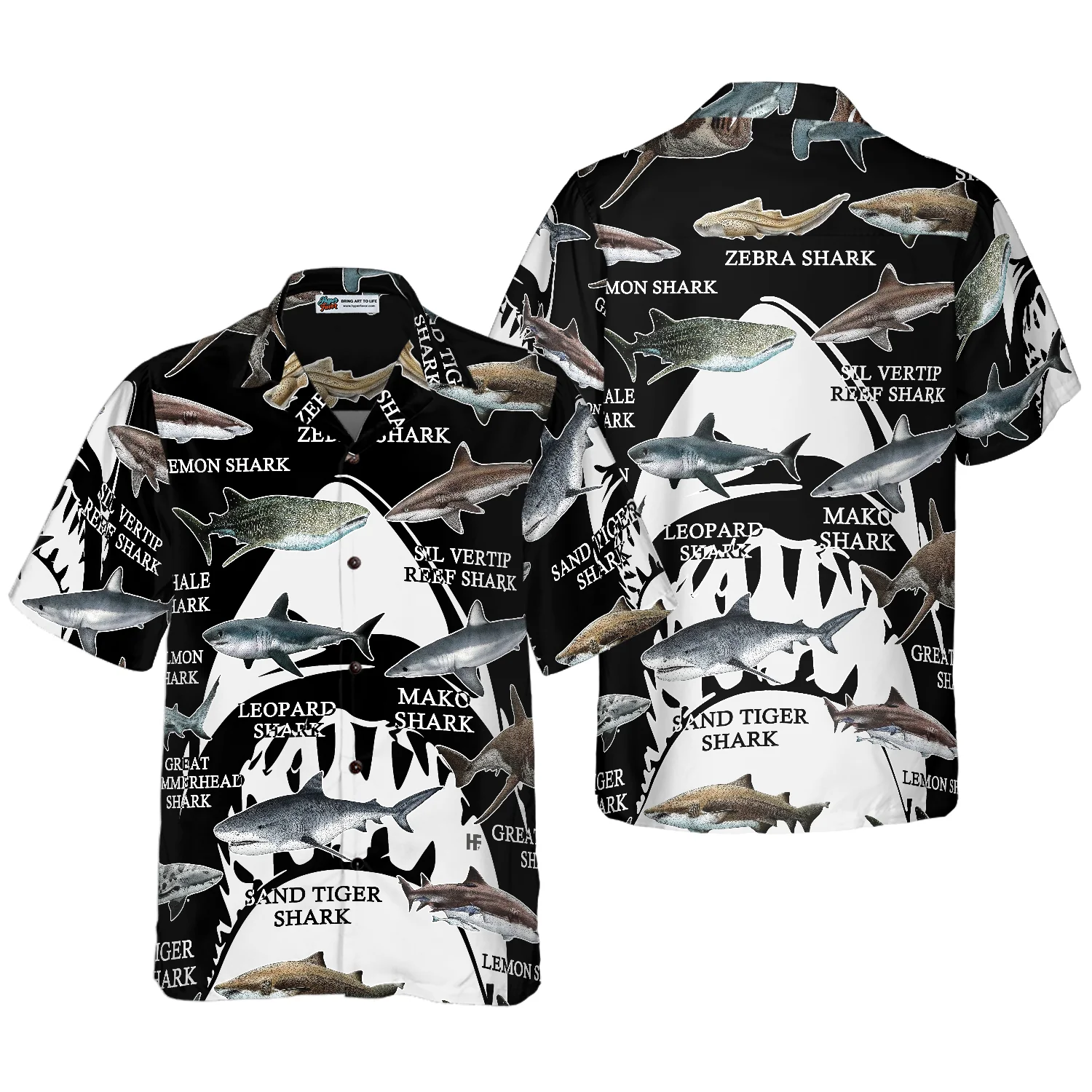 Sharks Of The World Hawaiian Shirt Aloha Shirt For Men and Women