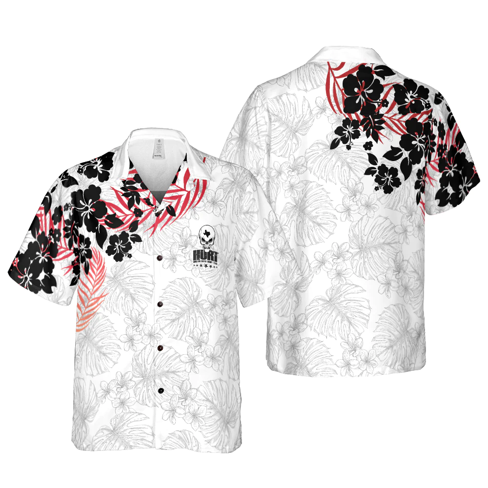 Houston United Rugby Team White Hawaiian Shirt Aloha Shirt For Men and Women