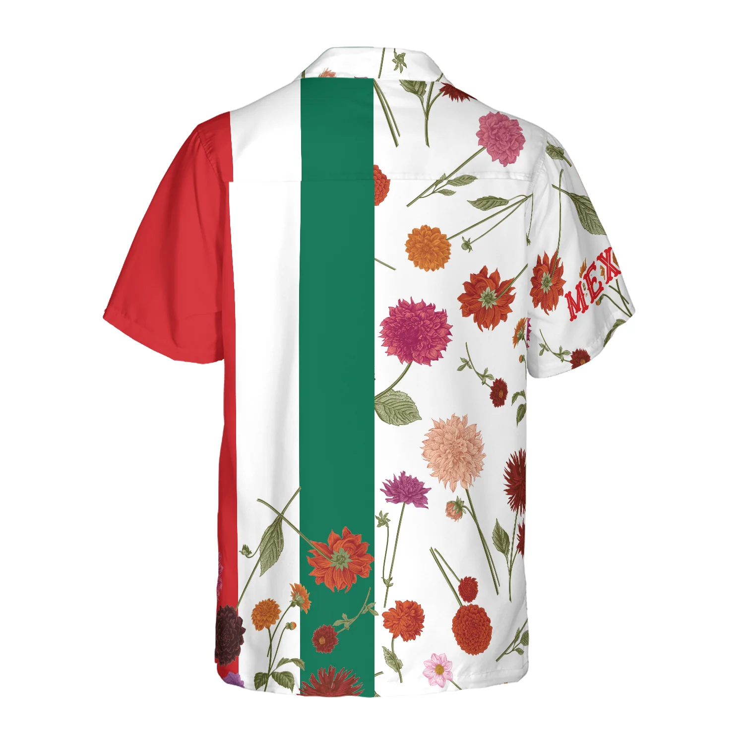 Mexico Dahlias Hawaiian Shirt Aloha Shirt For Men and Women