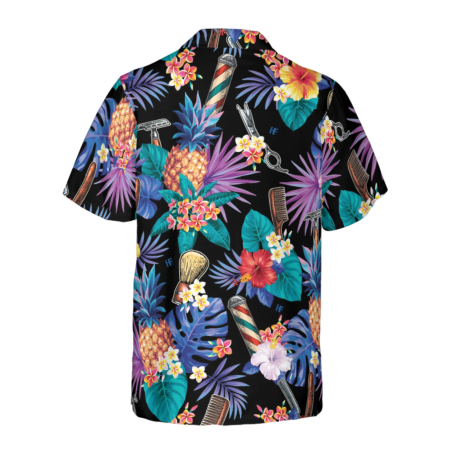 Barber Tools  The Tropical Leaves Hawaiian Shirt Aloha Shirt For Men and Women