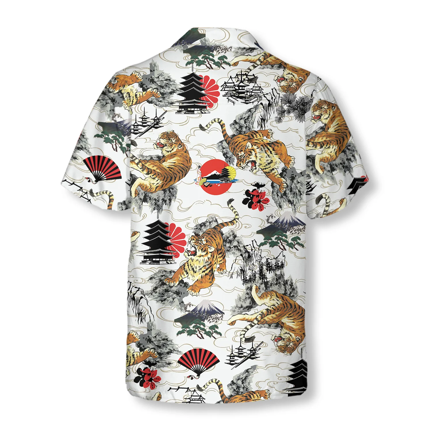 Japanese Tiger Tattoo Shirt Hawaiian Shirt Aloha Shirt For Men and Women