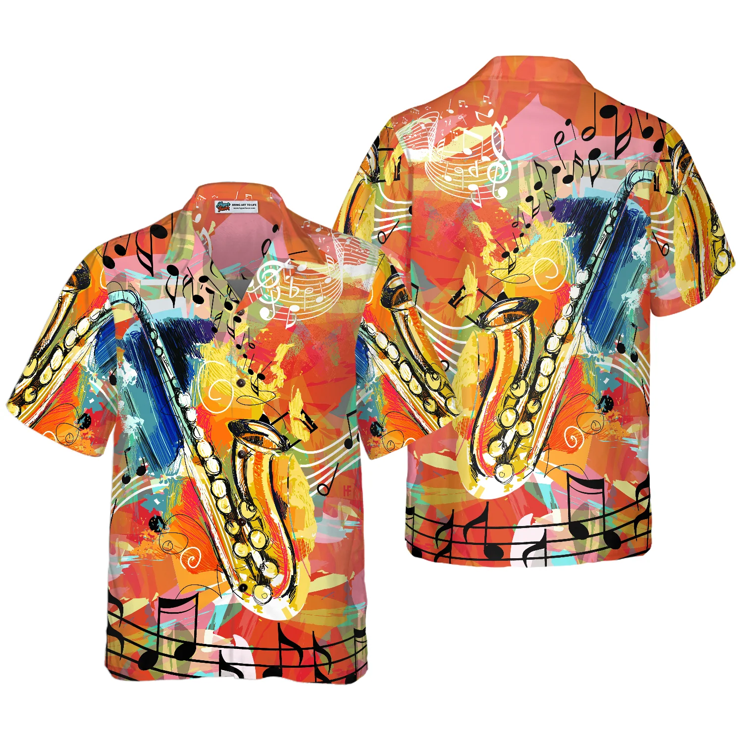 Saxophone Guides You To The World Hawaiian Shirt Aloha Shirt For Men and Women