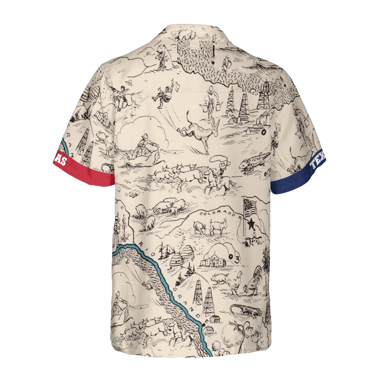 Texas State Map Hawaiian Shirt Unique Texas Shirt For Texas Lovers Aloha Shirt For Men and Women