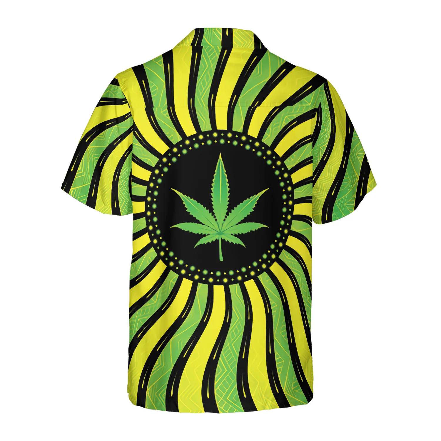 Magic Marijuana Leaf With Sacred Geometry Hawaiian Shirt Aloha Shirt For Men and Women