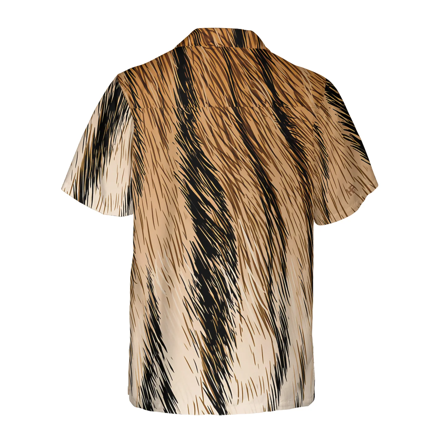 Tiger Fur Strip Pattern Hawaiian Shirt Aloha Shirt For Men and Women