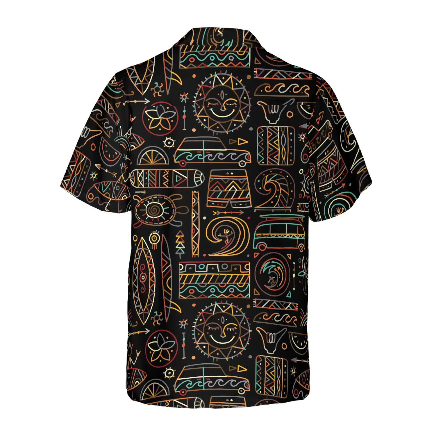 Surfing Seamless Pattern Hawaiian Shirt Aloha Shirt For Men and Women