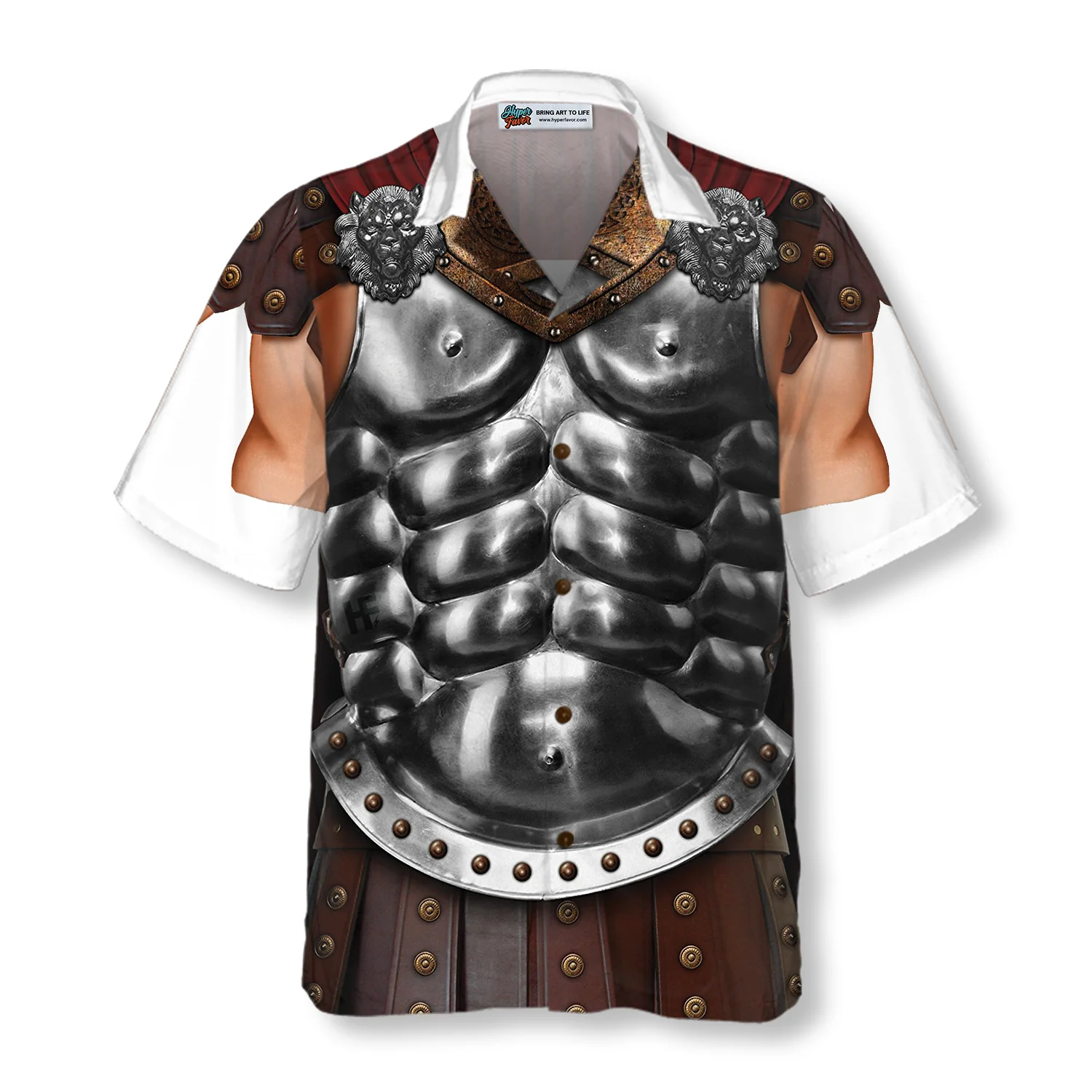 Halloween Gladiator Costume Shirt Hawaiian Shirt Aloha Shirt For Men and Women