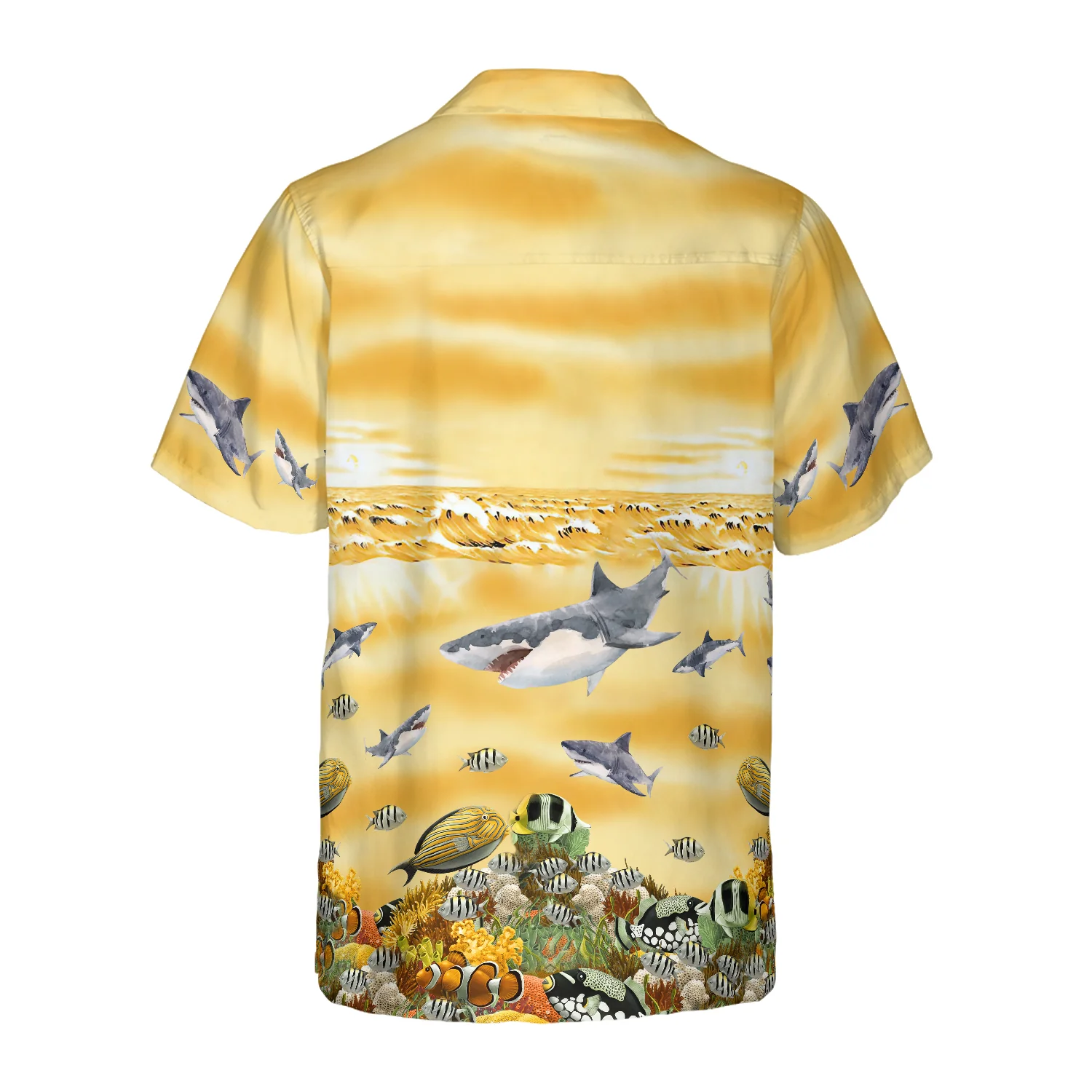 Shark Beach Hawaiian Shirt Aloha Shirt For Men and Women