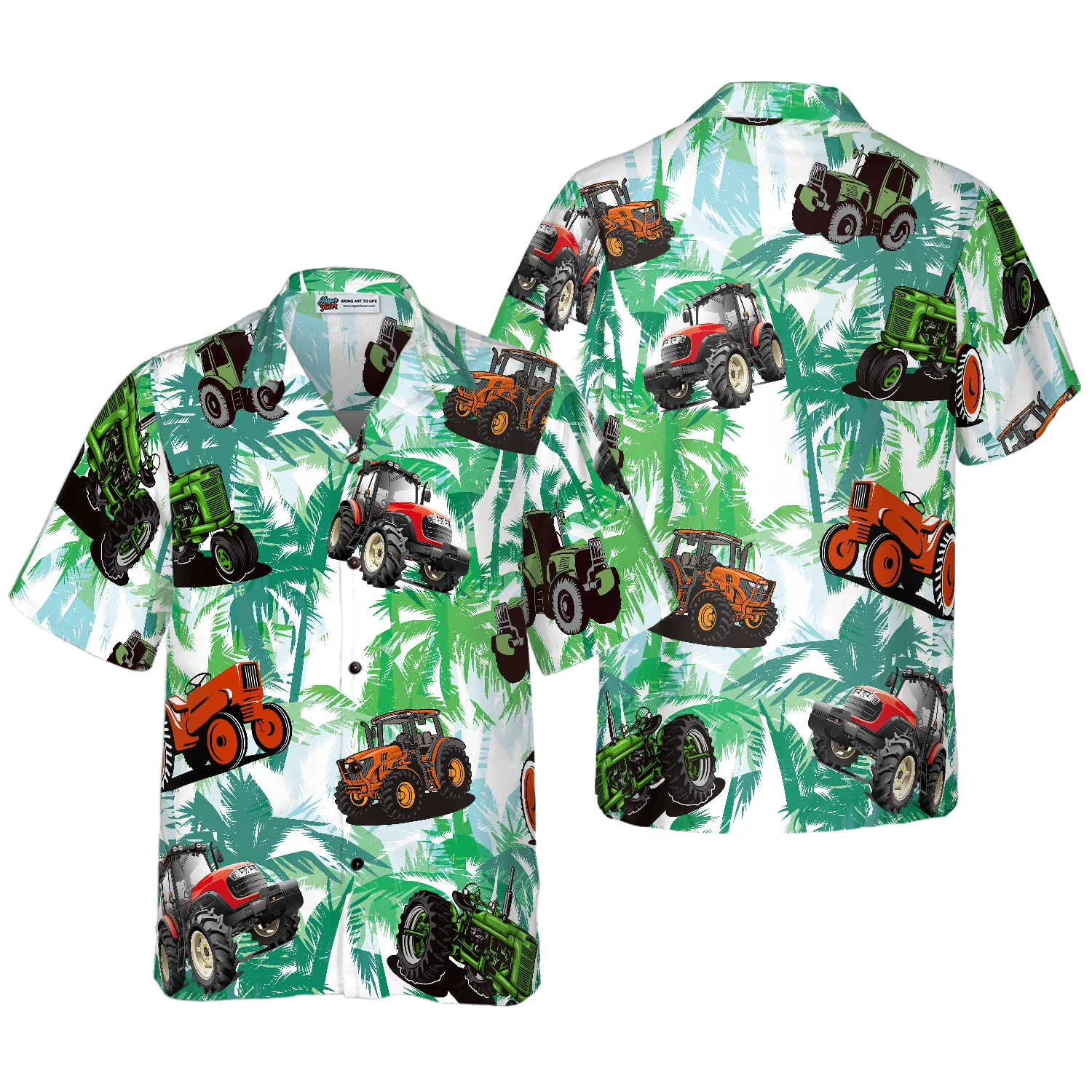 Tractors Tropical Summer Hawaiian Shirt Aloha Shirt For Men and Women