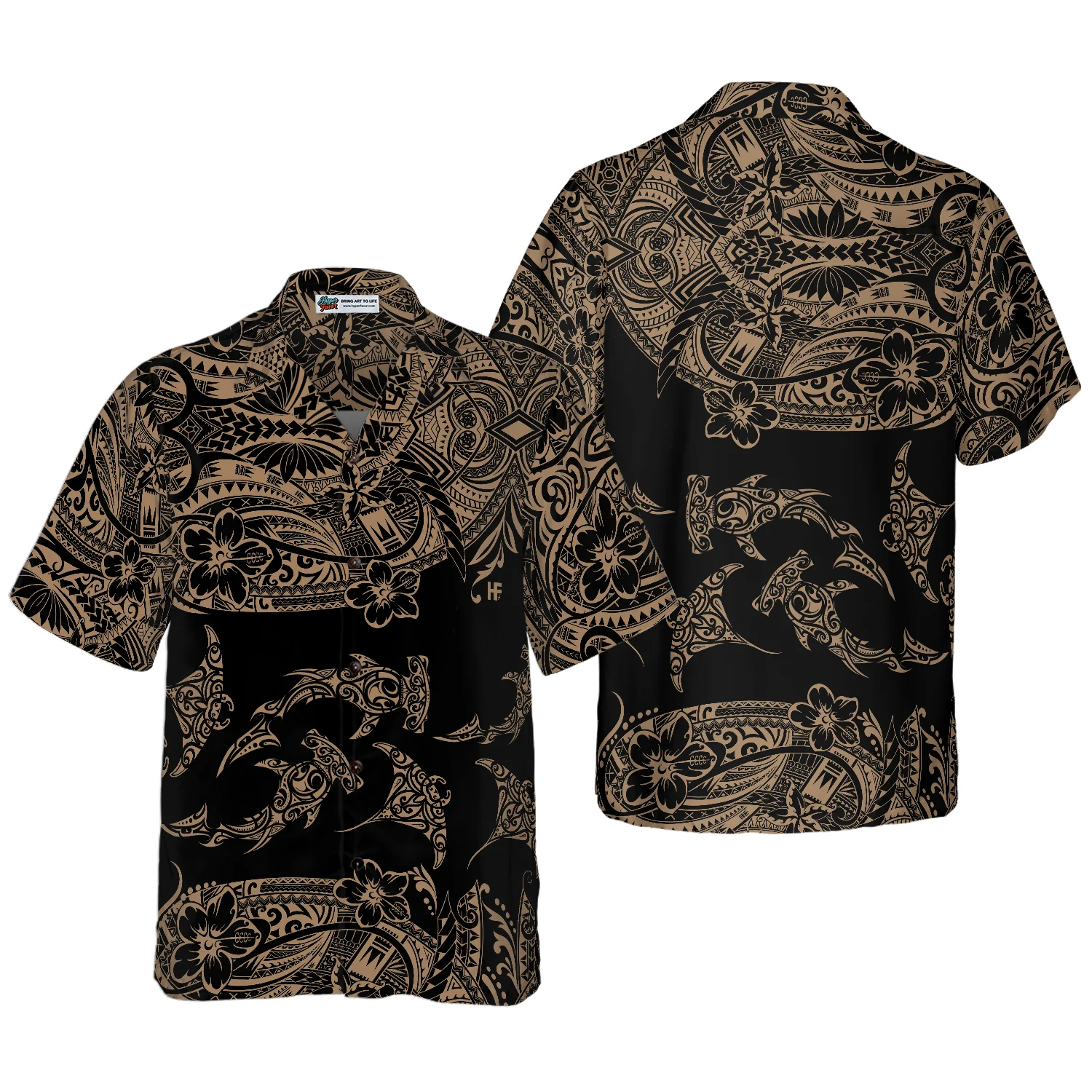 Hawaii Polynesian Pattern Hawaiian Shirt Aloha Shirt For Men and Women