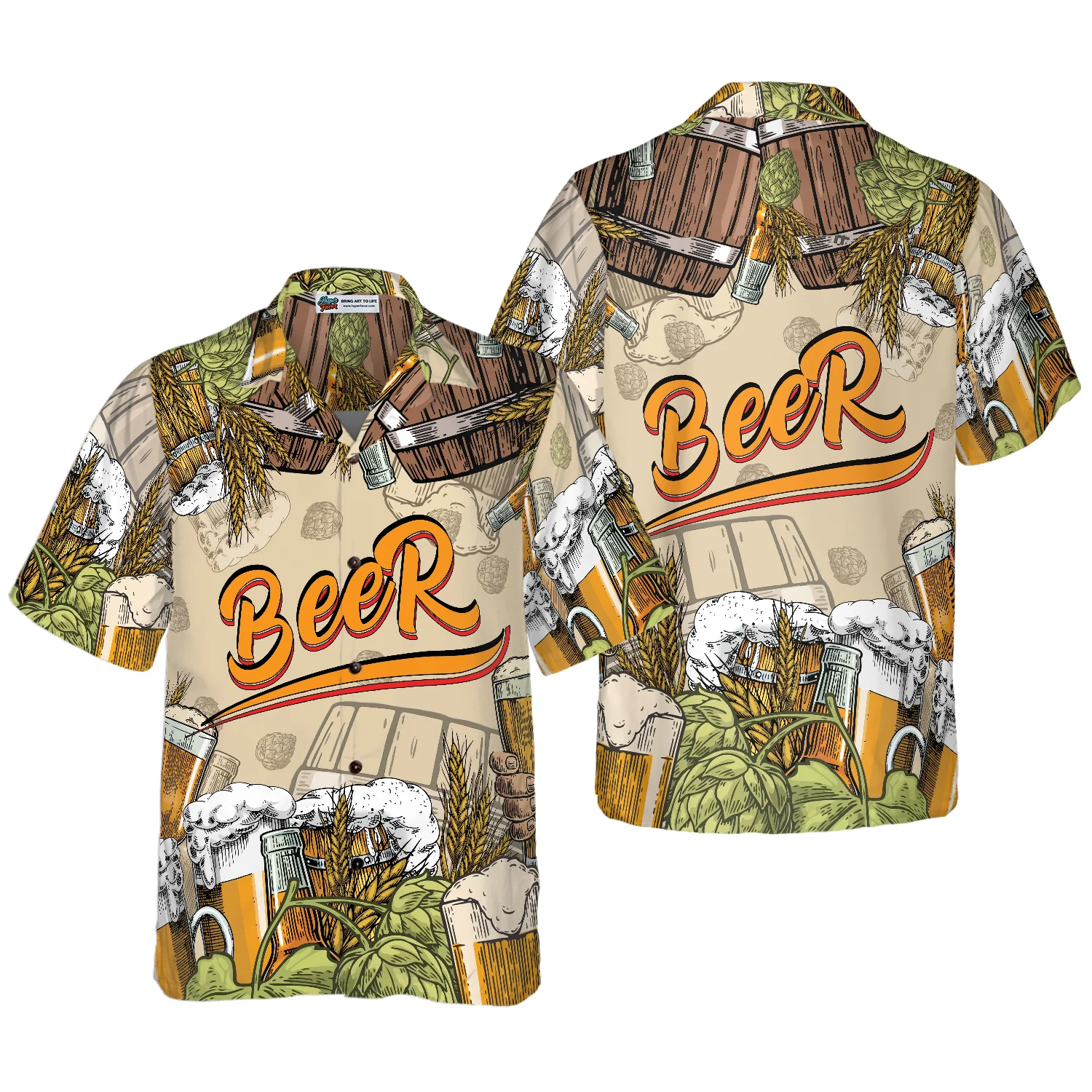 Drinking Beer Hawaiian Shirt Aloha Shirt For Men and Women