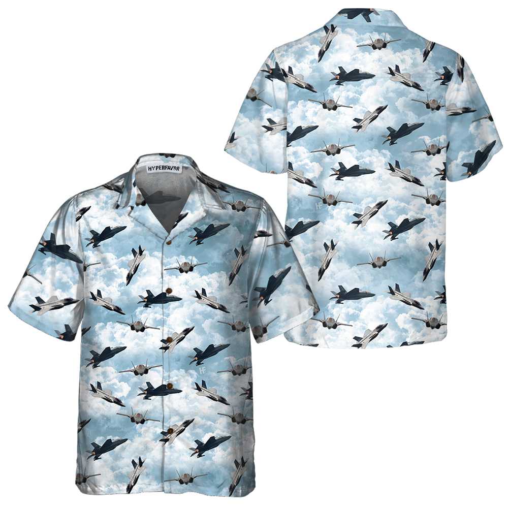 Sky Aircraft Hawaiian Shirt Airplane Aloha Shirt Aviation Shirt Aloha Shirt For Men and Women