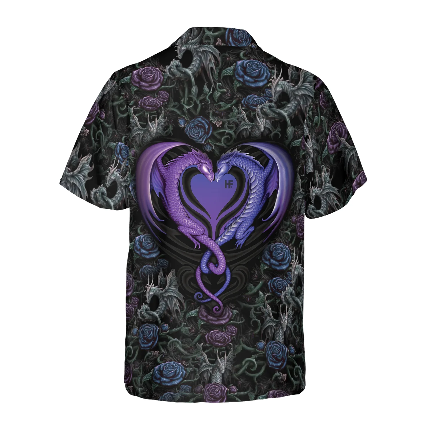 Gothic Dragon Lover Hawaiian Shirt Aloha Shirt For Men and Women