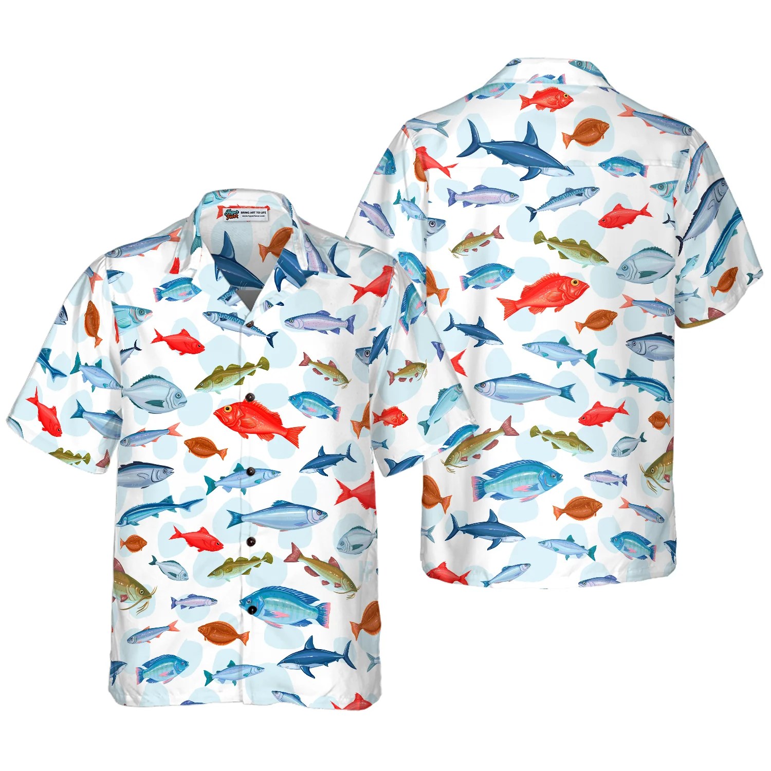 Fish Pattern v2 Hawaiian Shirt Aloha Shirt For Men and Women