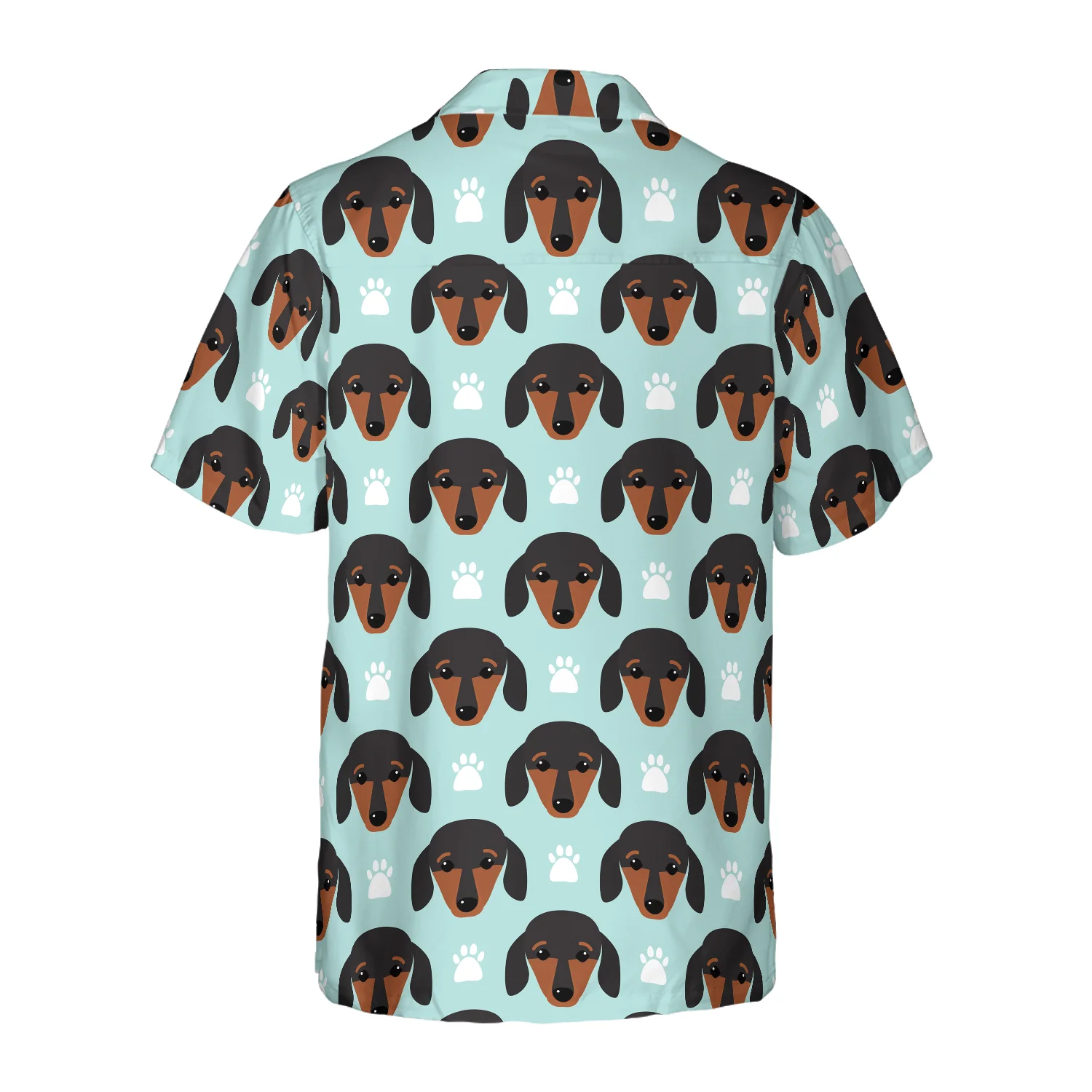 Little Dachshund Puppy Head Hawaiian Shirt Aloha Shirt For Men and Women