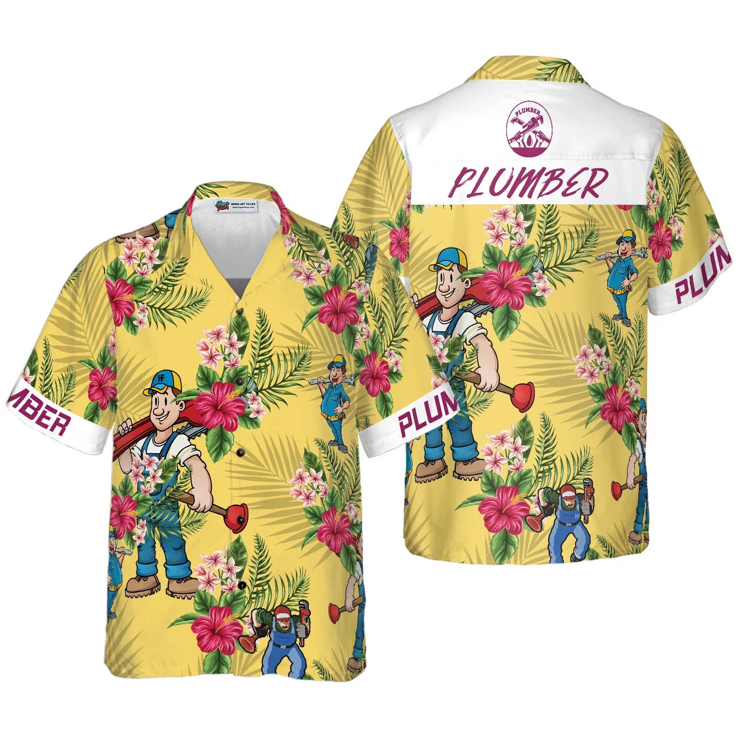 PLUMBER Hawaiian Shirt Aloha Shirt For Men and Women