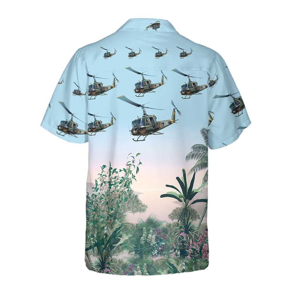 Us Army Helicopter Hawaiian Shirt Tropical Helicopter Shirt Aloha Shirt For Men and Women