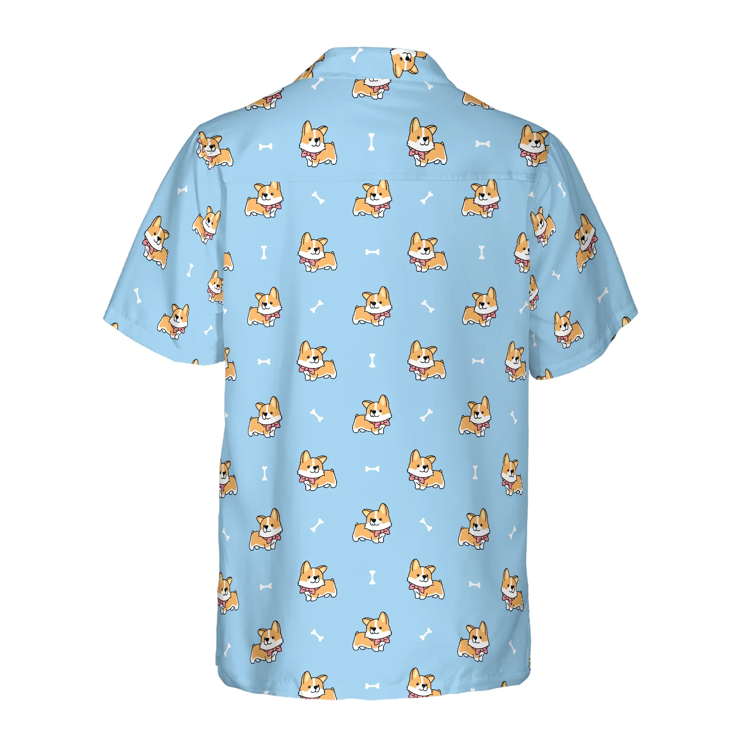 Cute Puppy Corgi Hawaiian Shirt Aloha Shirt For Men and Women