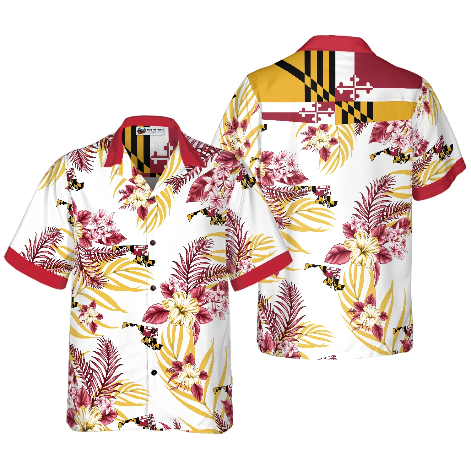 Maryland Proud Hawaiian Shirt Aloha Shirt For Men and Women