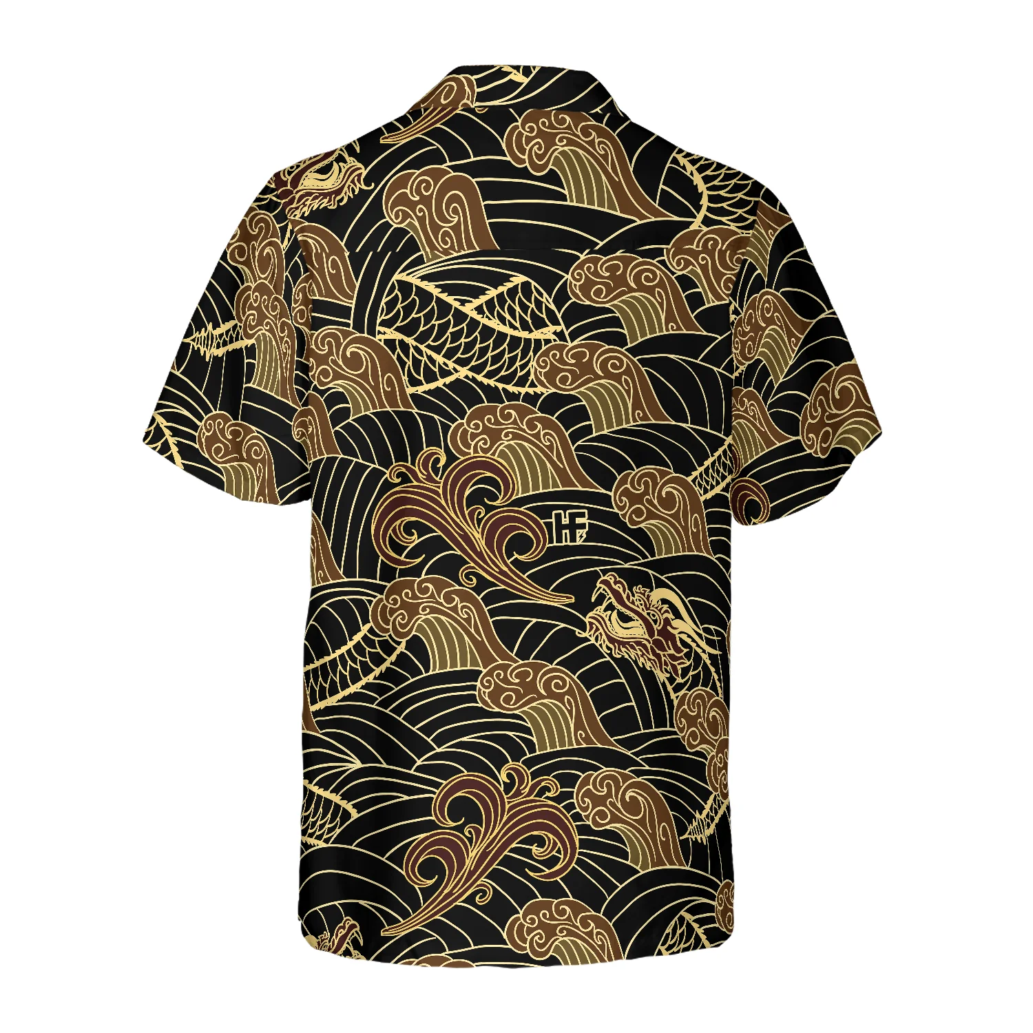 Traditional Dragon Pattern Hawaiian Shirt Aloha Shirt For Men and Women