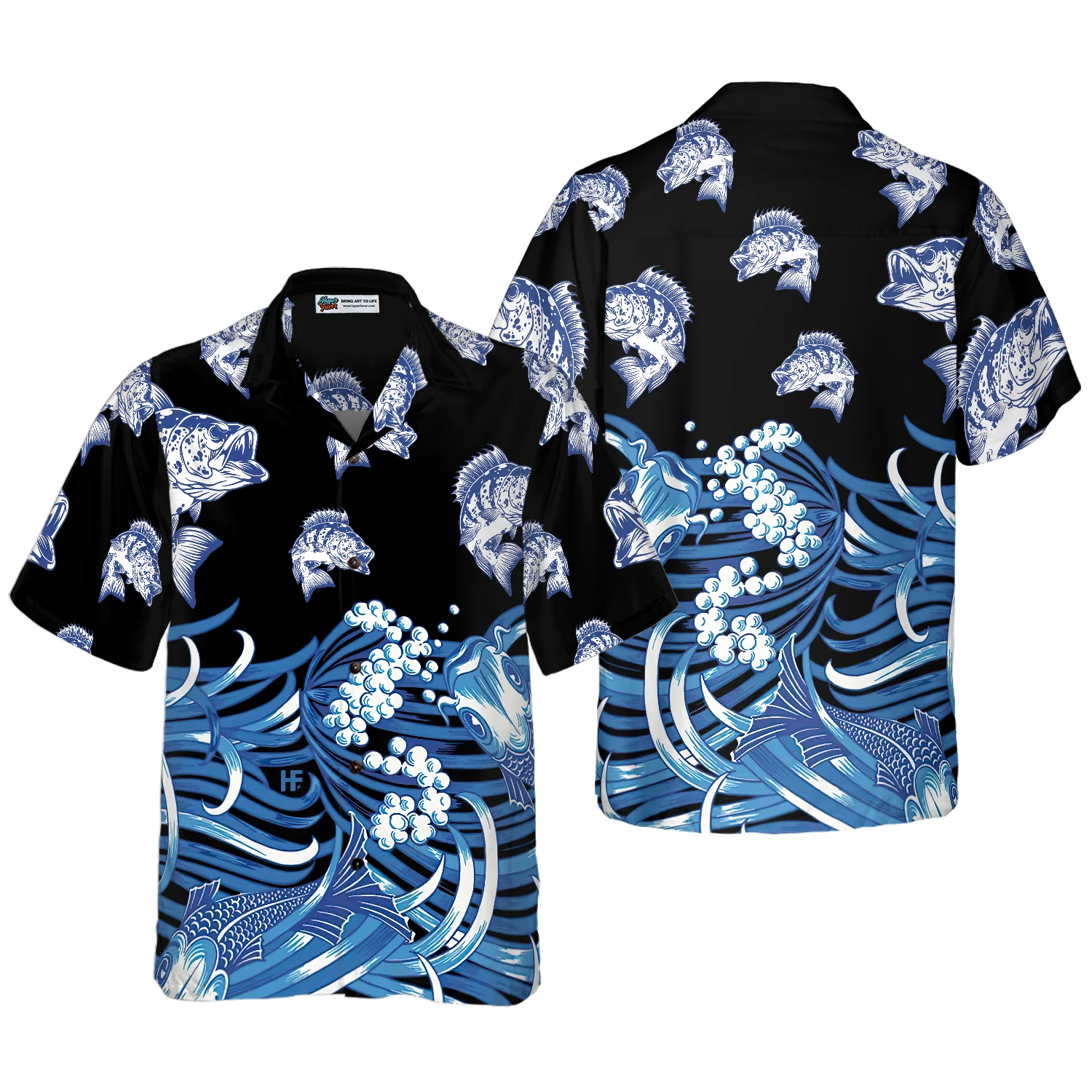 Bass Fish Hawaiian Shirt Aloha Shirt For Men and Women