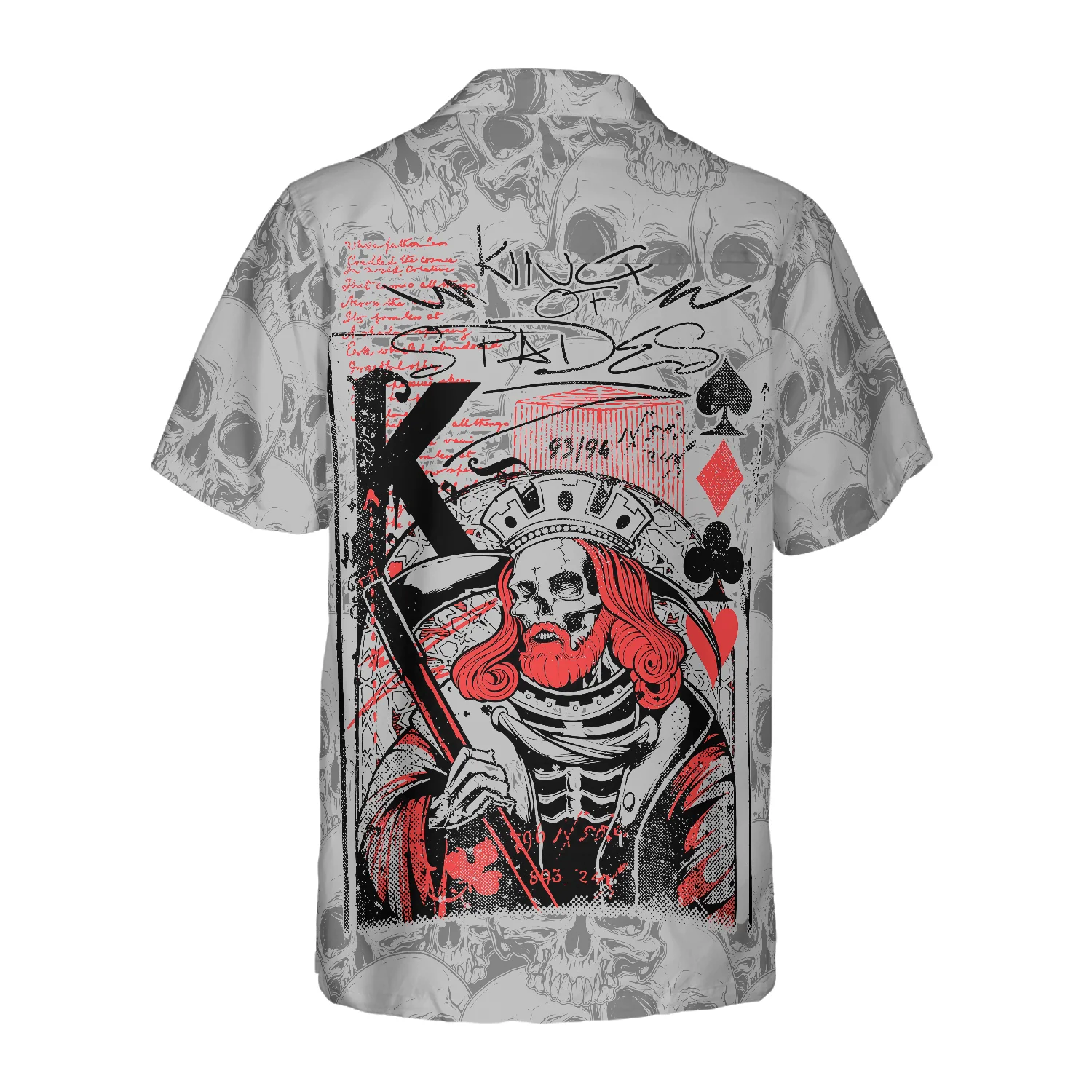 Skull King Spades Skull Hawaiian Shirt Best Skull Shirt Aloha Shirt For Men and Women