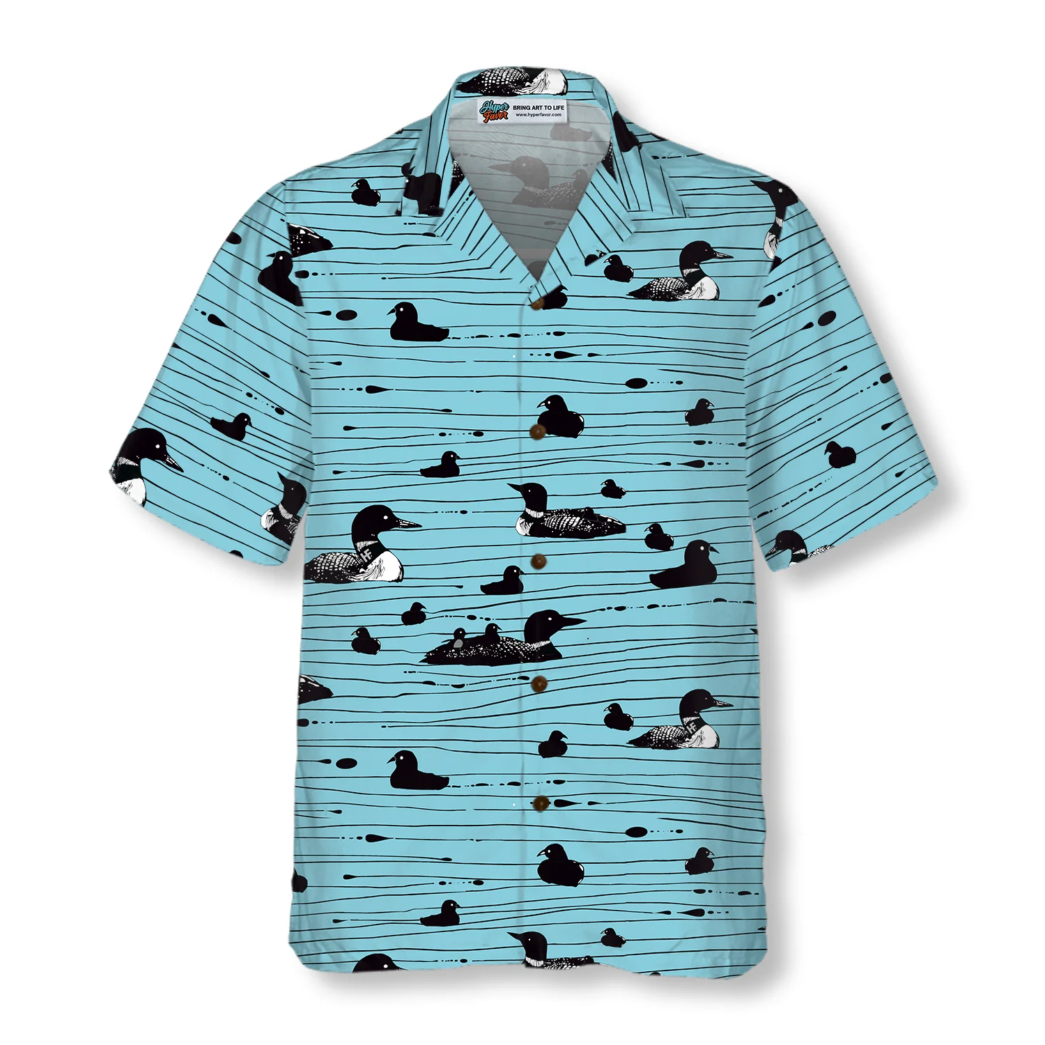 Duck Pattern Hawaiian Shirt Aloha Shirt For Men and Women