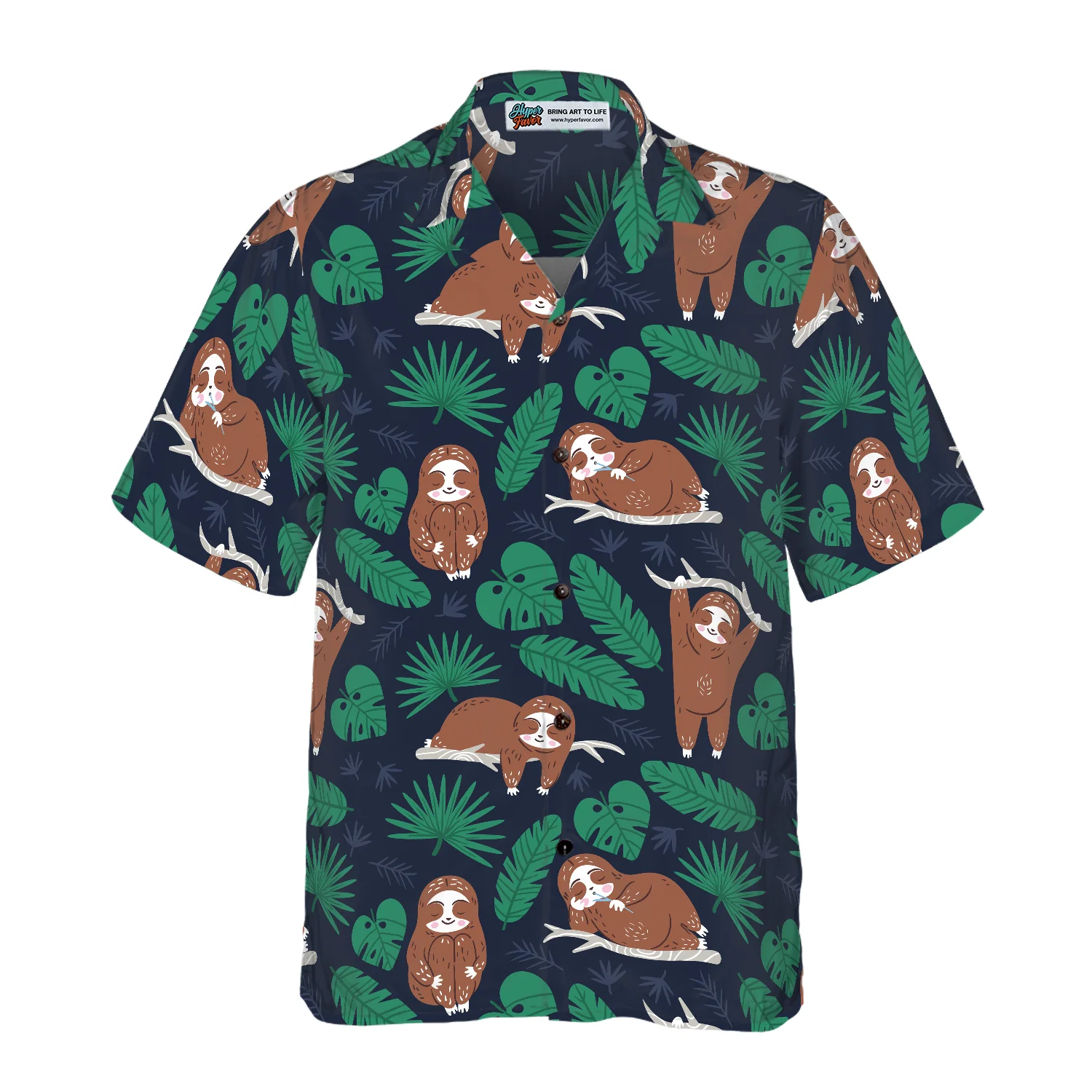 Lazy Sloth Shirt Hawaiian Shirt Aloha Shirt For Men and Women