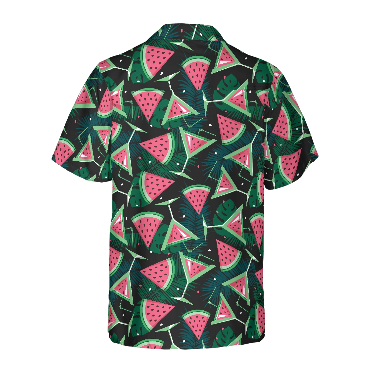 Watermelon Slices Cocktails Hawaiian Shirt Aloha Shirt For Men and Women