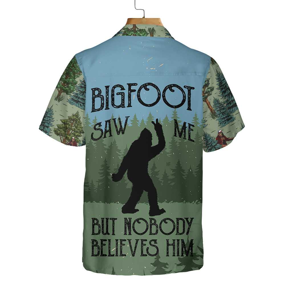 Bigfoot Saw Me Camping Hawaiian Shirt Funny Camping Shirt Aloha Shirt For Men and Women