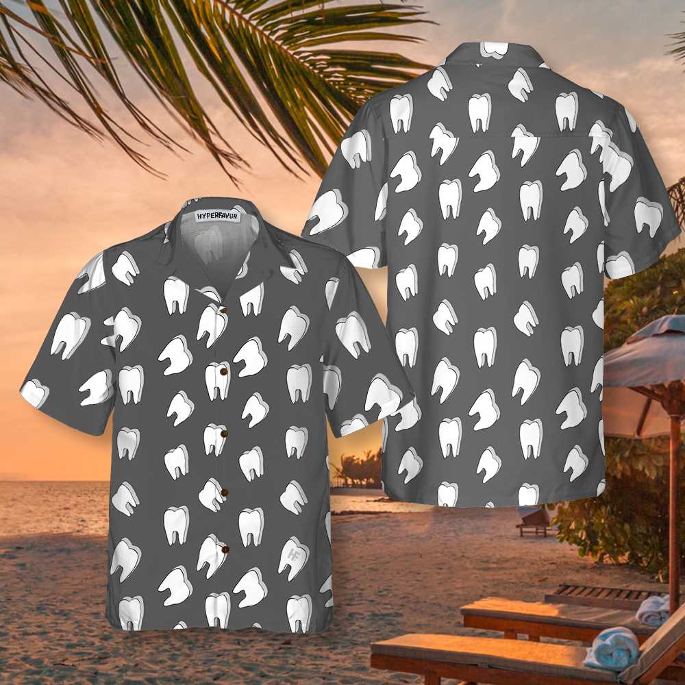 Dentist Teeth Hawaiian Shirt Funny Dentist Shirt Aloha Shirt For Men and Women