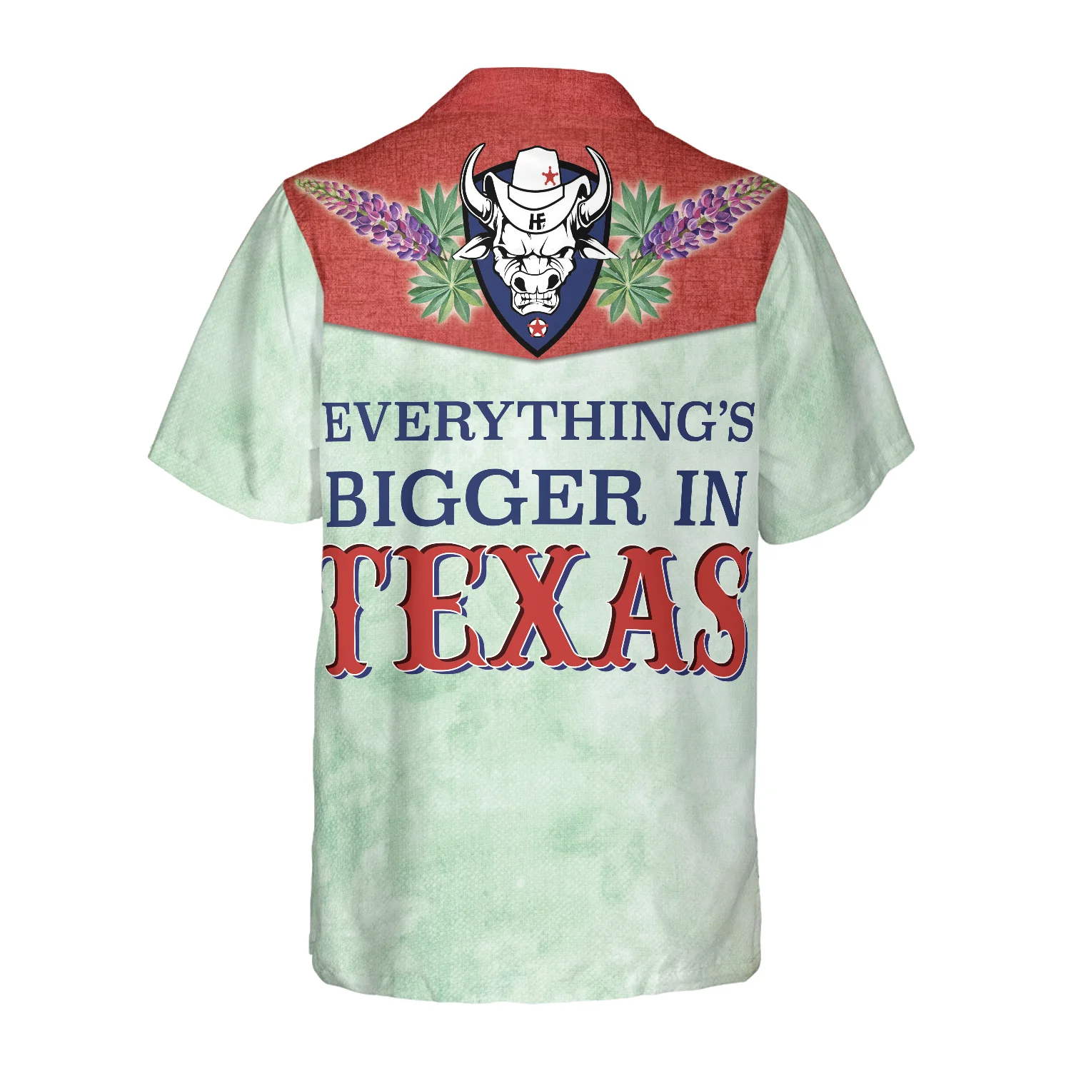 Bluebonnet Cowboy Texas Vintage Western Hawaiian Shirt Everythings Bigger In Texas Shirt Texas Home Shirt Aloha Shirt For Men and Women