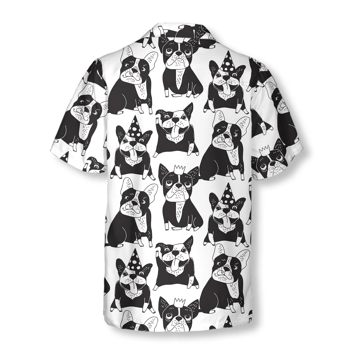 Happy French Bulldog Hawaiian Shirt Aloha Shirt For Men and Women