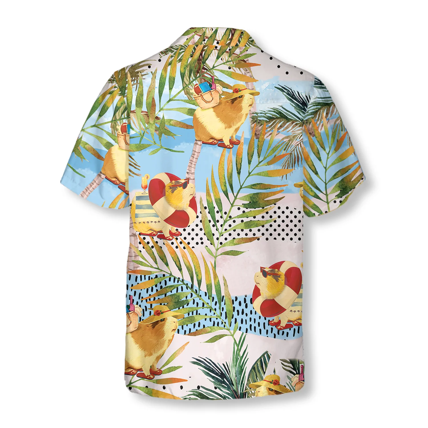 Guinea Pig On The Beach Hawaiian Shirt Aloha Shirt For Men and Women