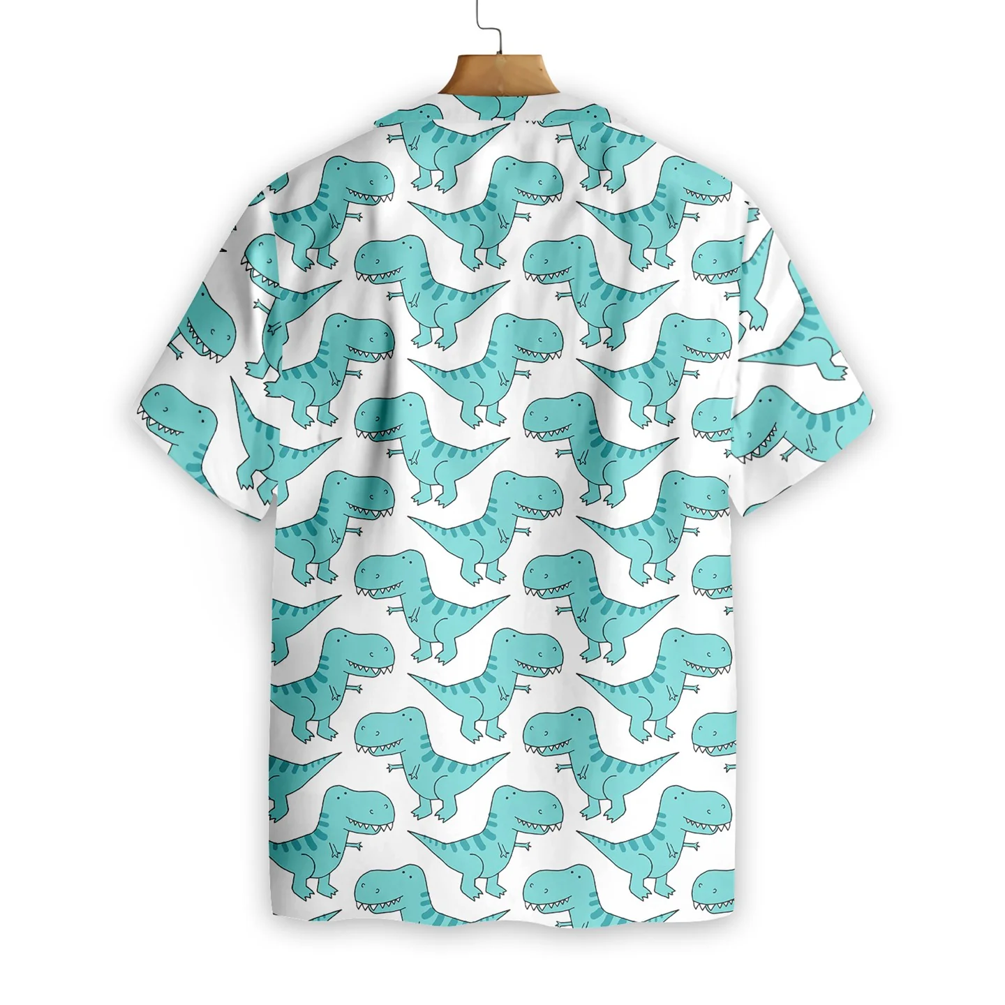 Dino Blue Mint Hawaiian Shirt Aloha Shirt For Men and Women