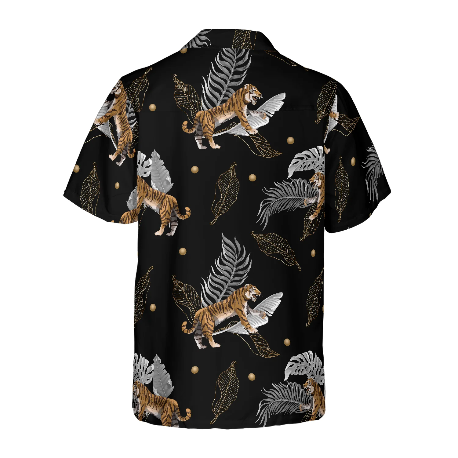 Tiger With Palm Leaves Shirt Hawaiian Shirt Aloha Shirt For Men and Women