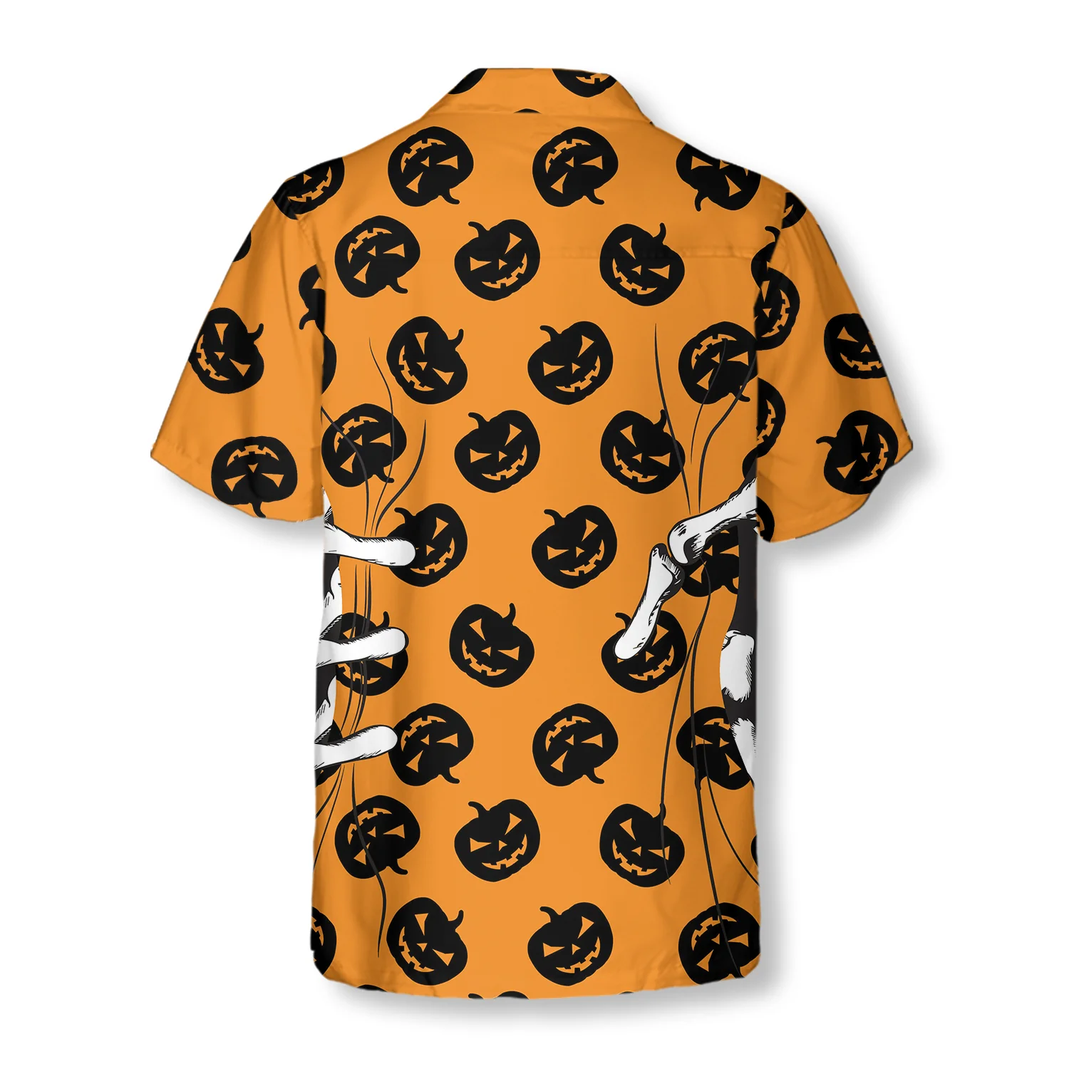 Halloween Skeleton Hand Hawaiian Shirt Aloha Shirt For Men and Women