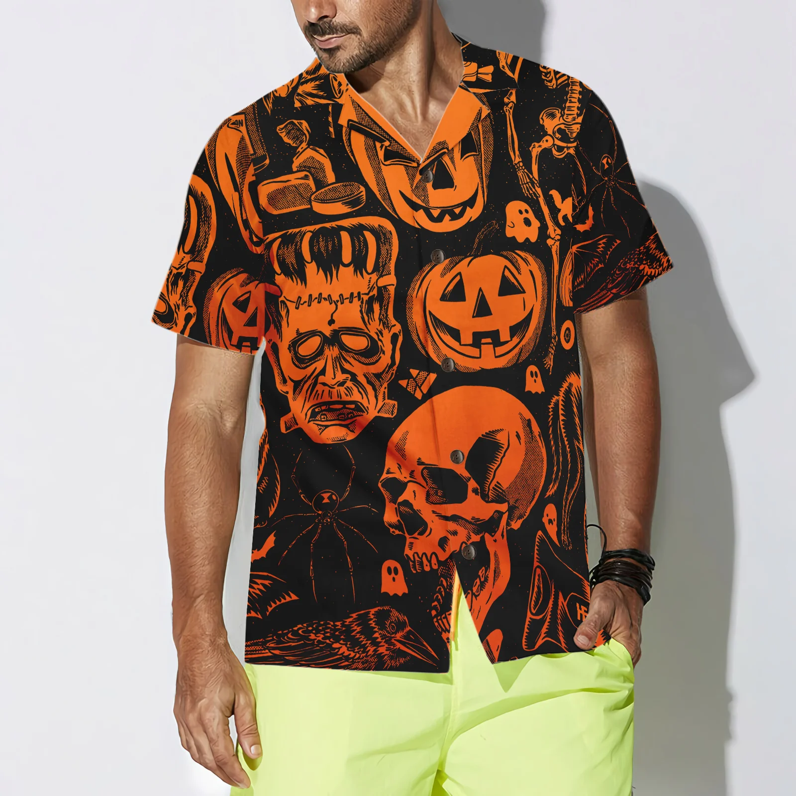 Everyday Is Halloween For Real V2 Halloween Hawaiian Shirt Halloween Shirt Aloha Shirt For Men and Women