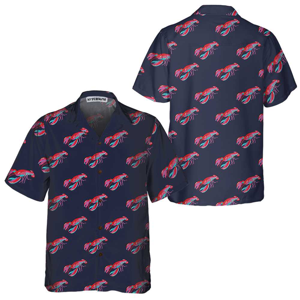 Magic Lobster Hawaiian Shirt Unique Lobster Shirt Lobster Print Shirt For Adults Aloha Shirt For Men and Women