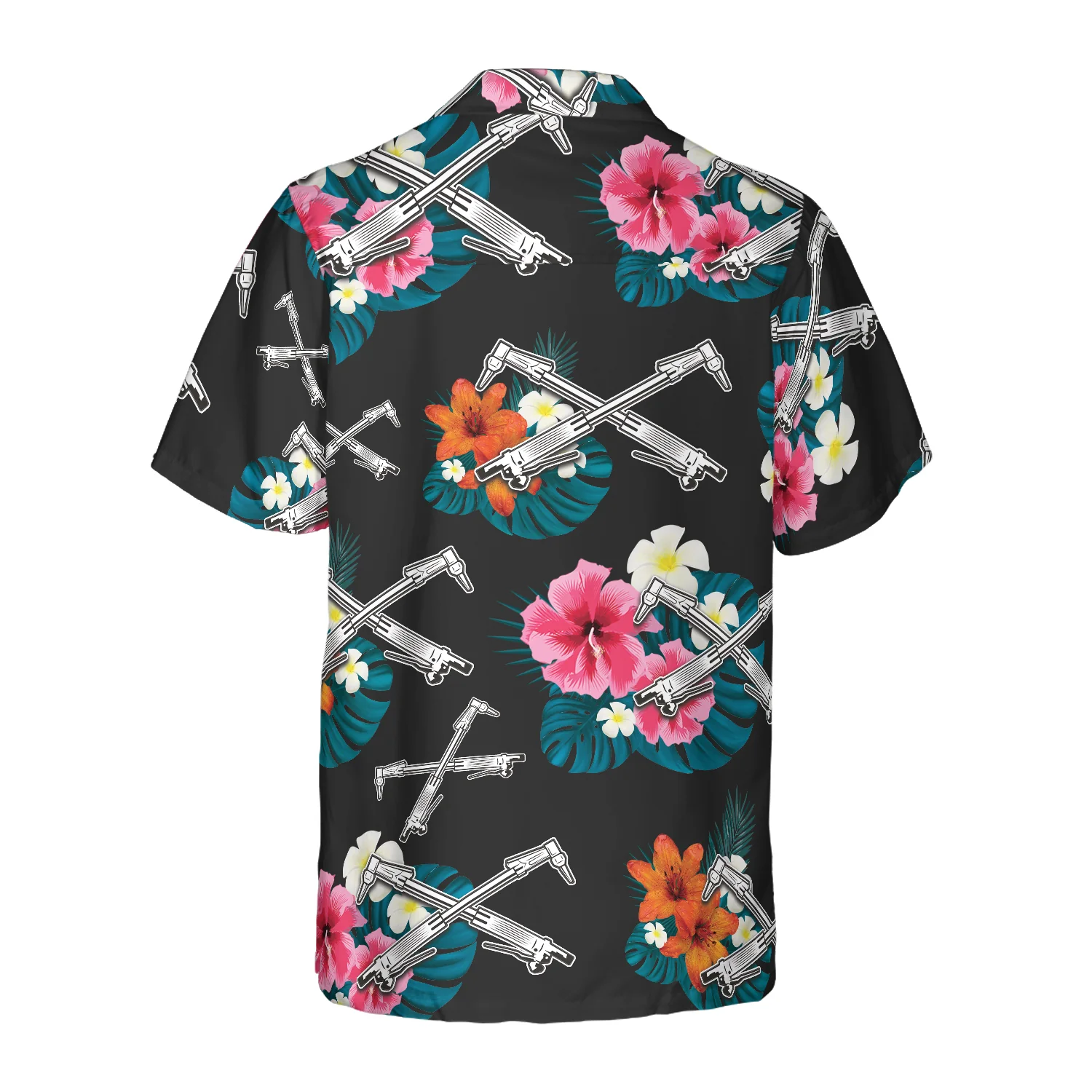 Ironworker Tropical In Black Hawaiian Shirt Aloha Shirt For Men and Women