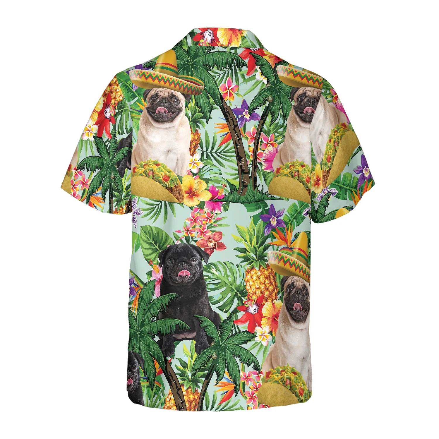 Taco Pug Are Ready For Summer Hawaiian Shirt Aloha Shirt For Men and Women