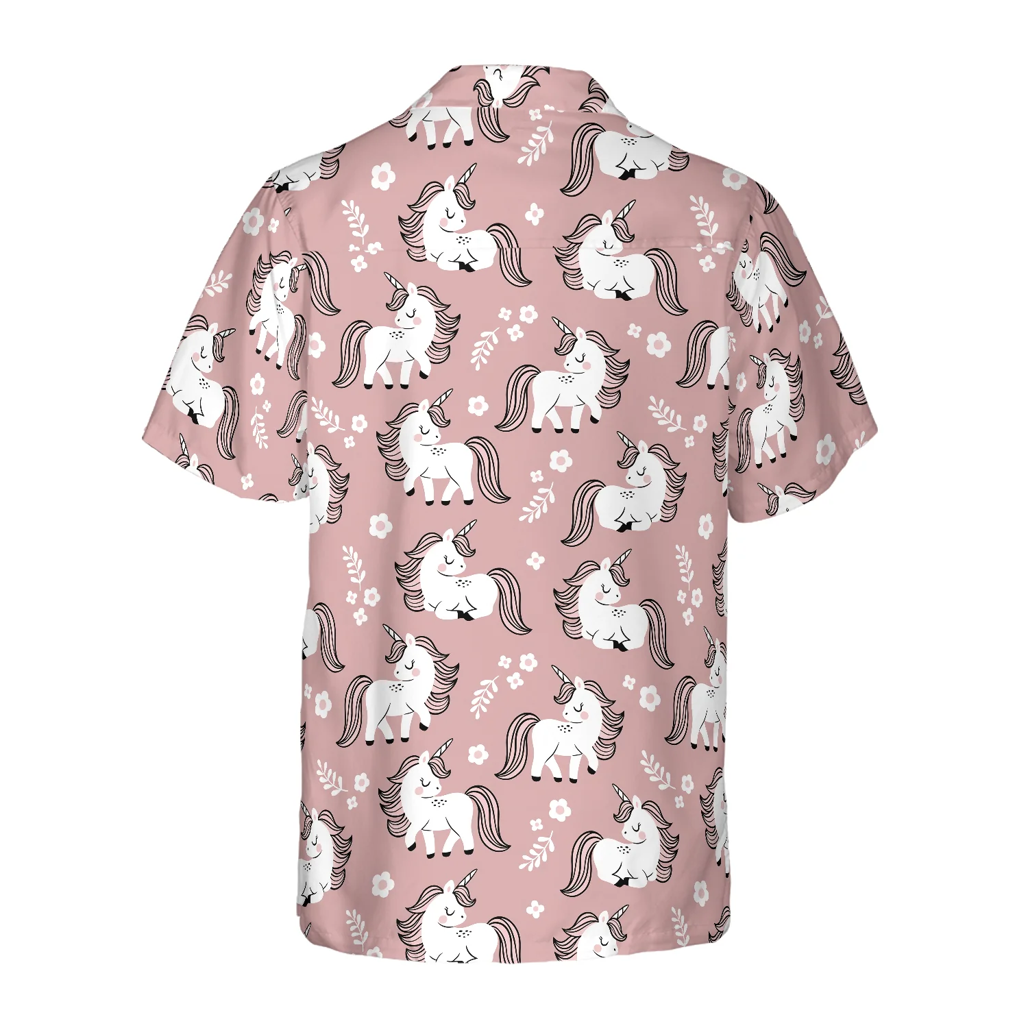 Baby Unicorn In The Magic Forest Hawaiian Shirt Aloha Shirt For Men and Women