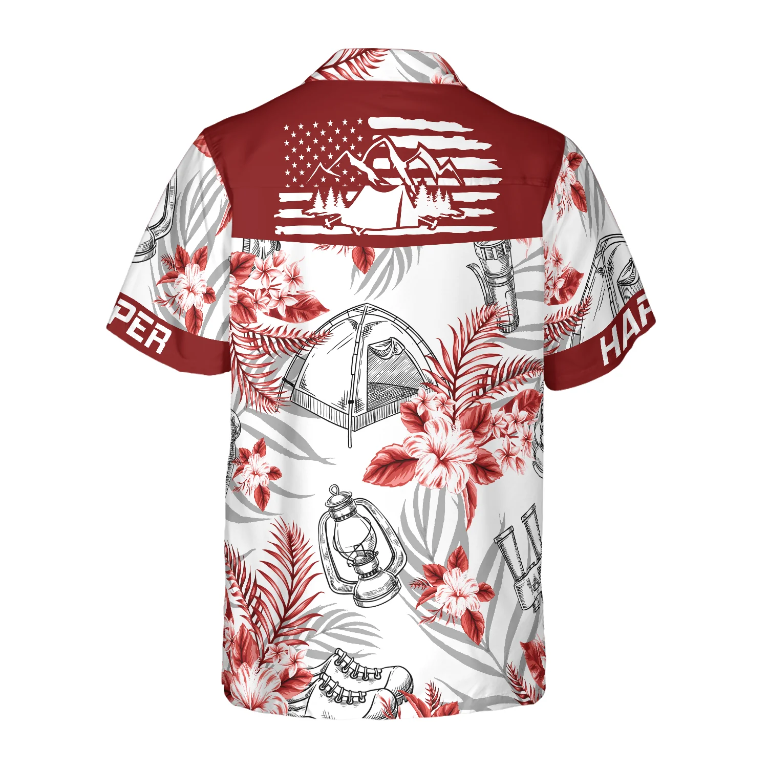 Happy Camper Hawaiian Shirt Aloha Shirt For Men and Women