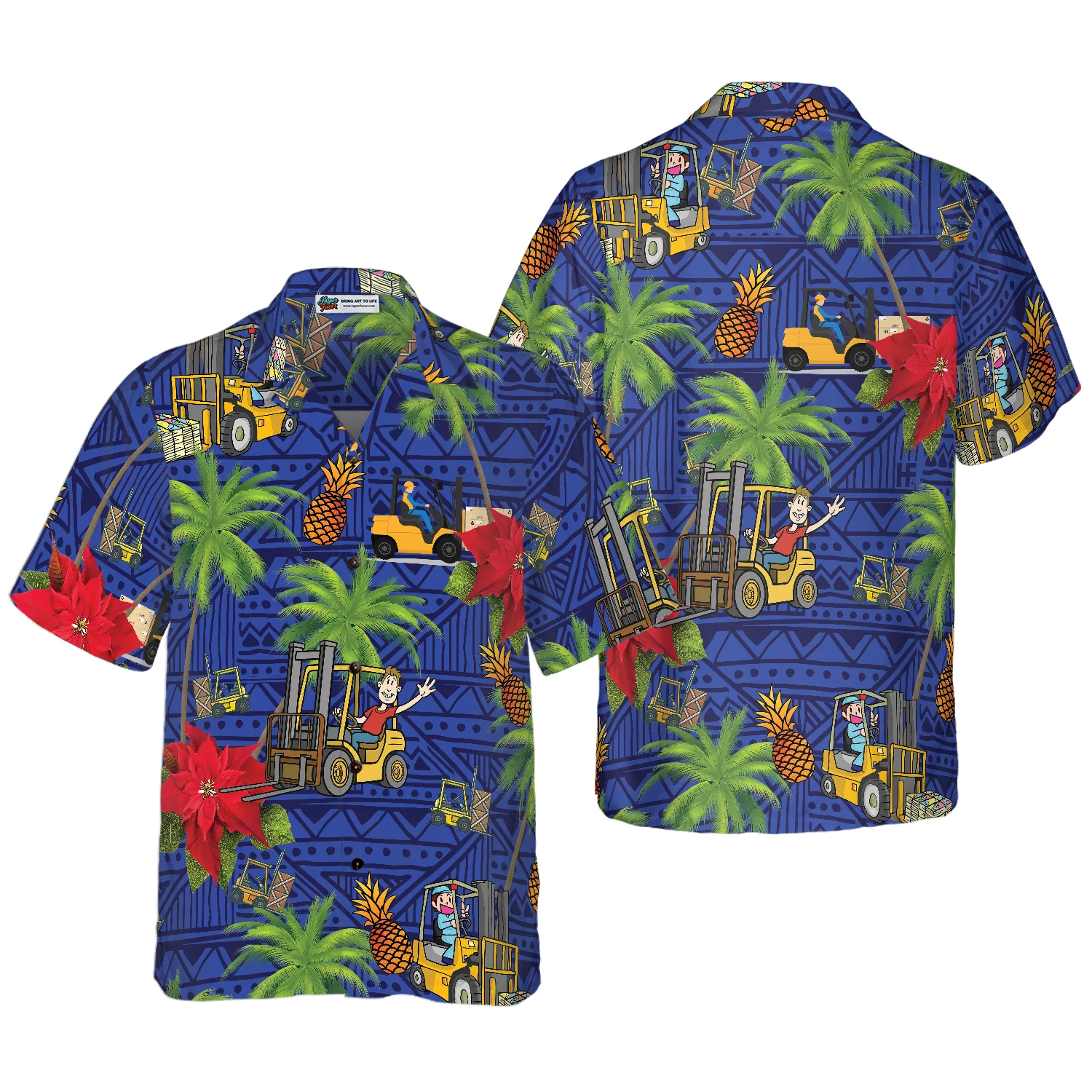 Forklift Life Hawaiian Shirt Aloha Shirt For Men and Women