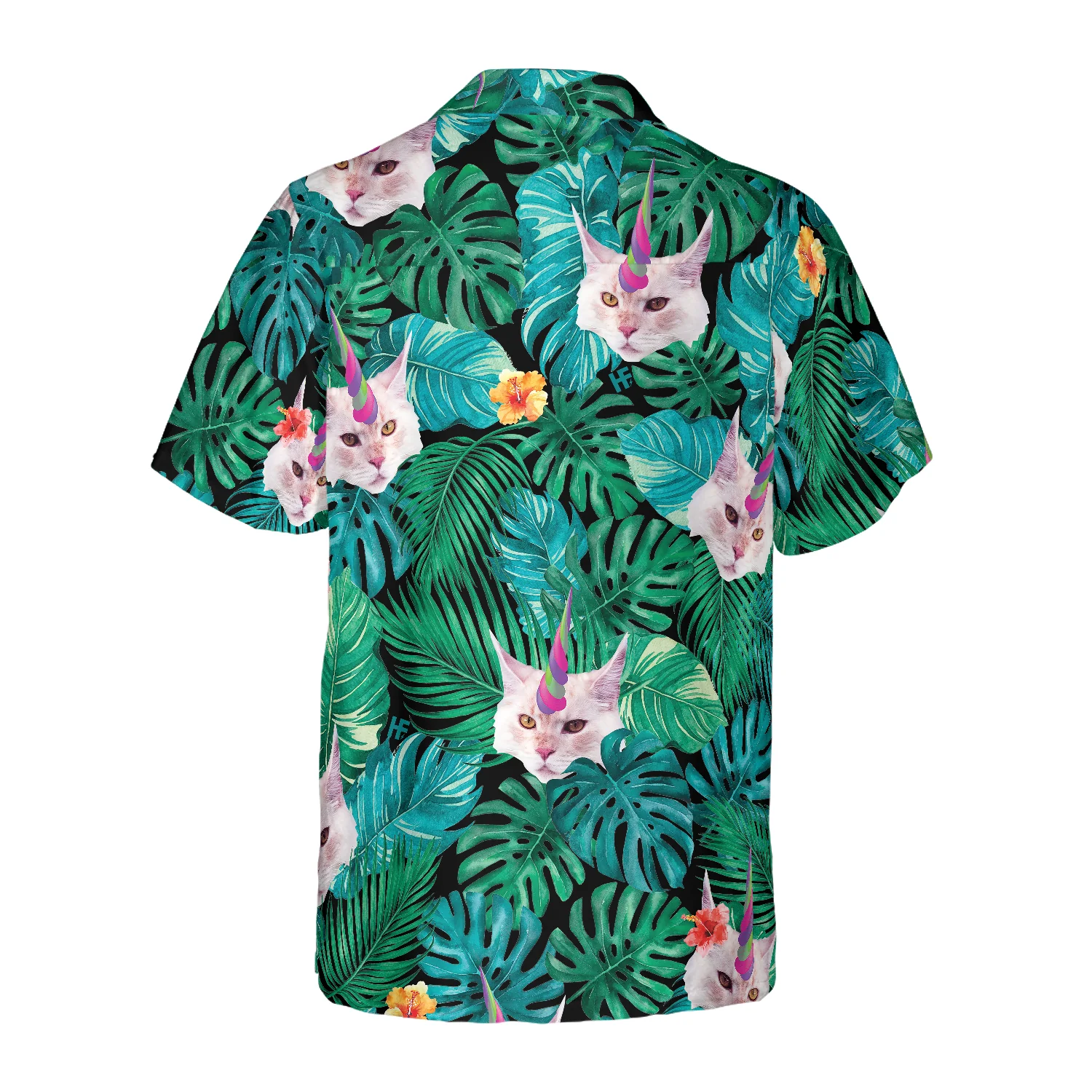 Unicorn Cat Hawaiian Shirt Aloha Shirt For Men and Women